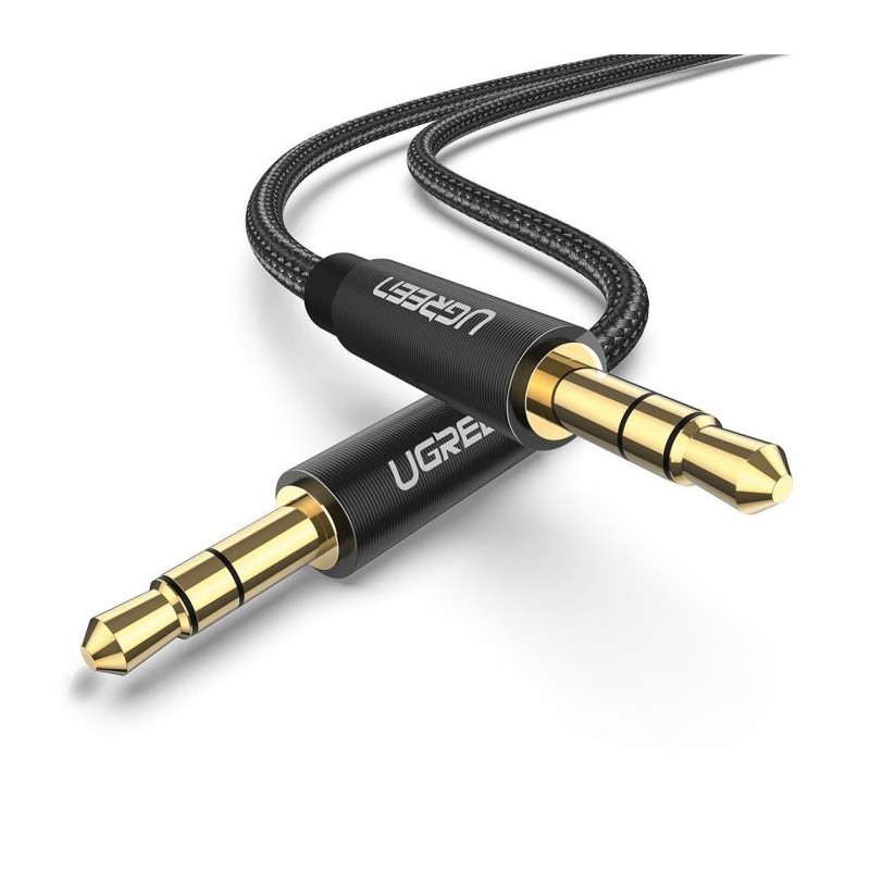 Kabel Ugreen 3.5mm avdio, 1m črn, 50361