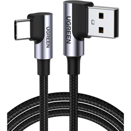 Kabel Ugreen USB v USB-C 90-stopinjski za hitro polnjenje, 1m, 20856