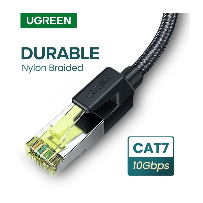 Mrežni kabel Ugreen UTP Cat7 oklopljen, modularnim RJ45 priključkom 1M
