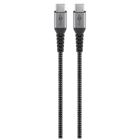 Kabel napajalni USB-C na USB-C, 0,5m, 60W, GOOBAY