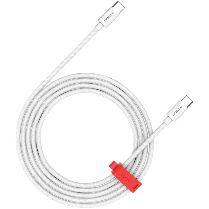 Kabel CANYON CC100AB, USB C-C, 100W, 1.2m, bel