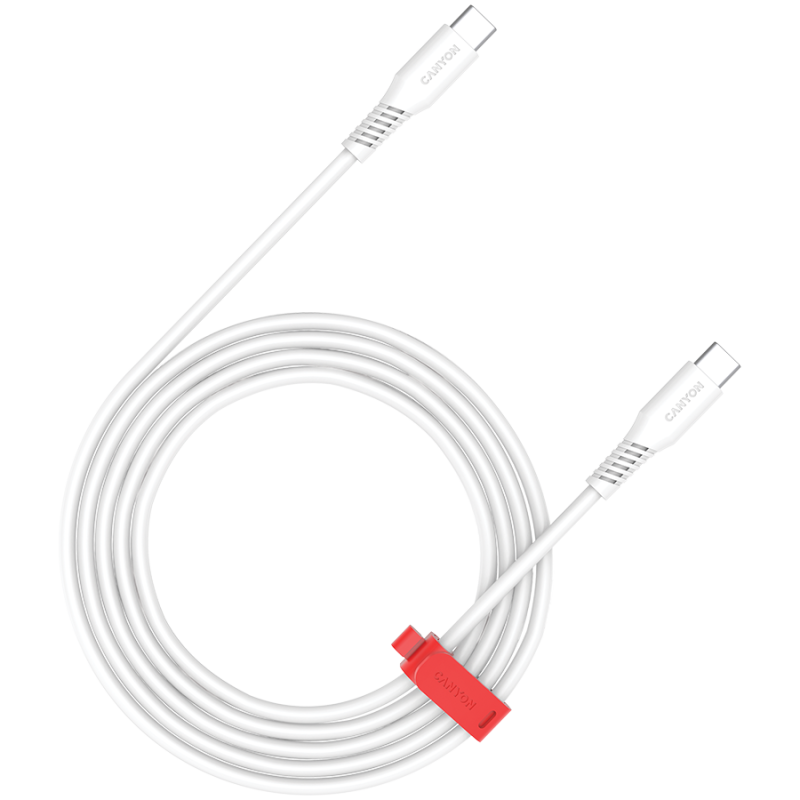 Kabel CANYON CC100SC, USB C-C, 100W, 1.2m, bel
