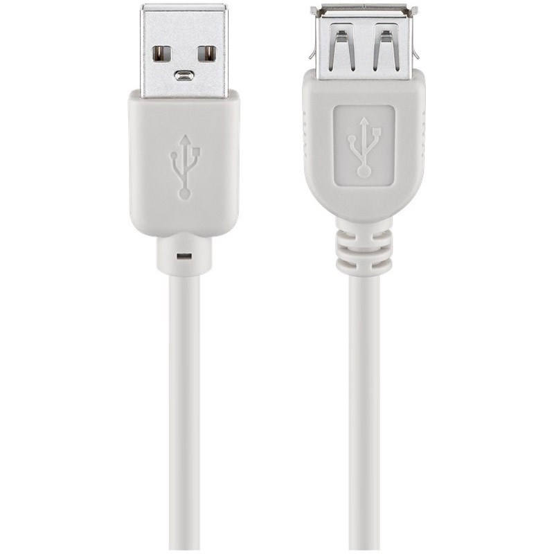Kabel GOOBAY USB 2.0 (M) na USB 2.0 (Ž) Hi-Speed 1,8m, siv