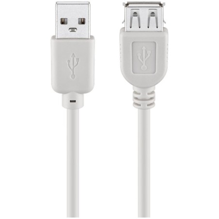 Kabel GOOBAY USB 2.0 (M) na USB 2.0 (Ž) Hi-Speed 1,8m, siv