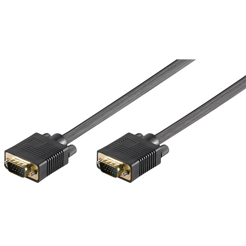 Kabel GOOBAY VGA na VGA (M) 0,8m Full HD, pozlačen