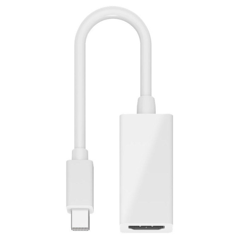 Adapter GOOBAY Mini DisplayPort (M) na HDMI (Ž), 0,15m, bel