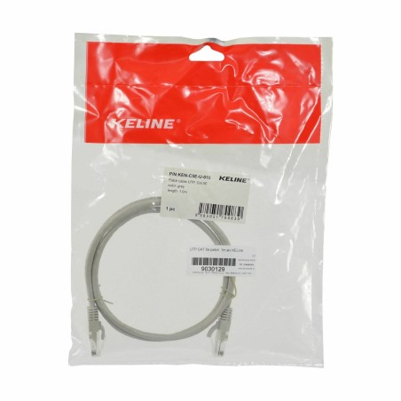 Mrežni kabel KELine patch UTP CAT.5e 1m siv, 9030129