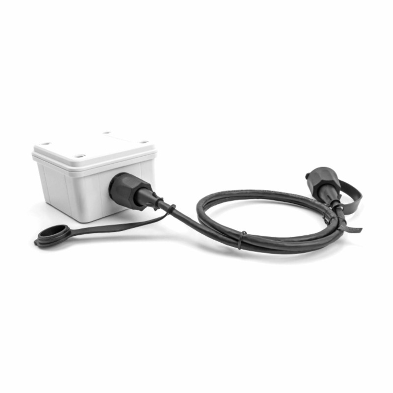 Mrežni kabel Delock patch STP CAT.6 2m vodoodporen priklop IP68 črn, 9030399