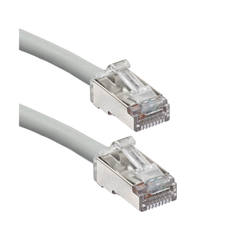 Mrežni kabel Leviton patch FTP CAT.6A 10G Blade 1m siv, 9030405