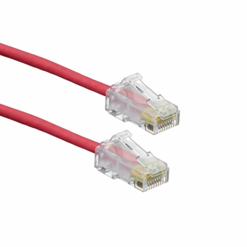Mrežni kabel Leviton patch UTP CAT.6 0,9m rdeč 3,8mm HighFlex P24, 9030535