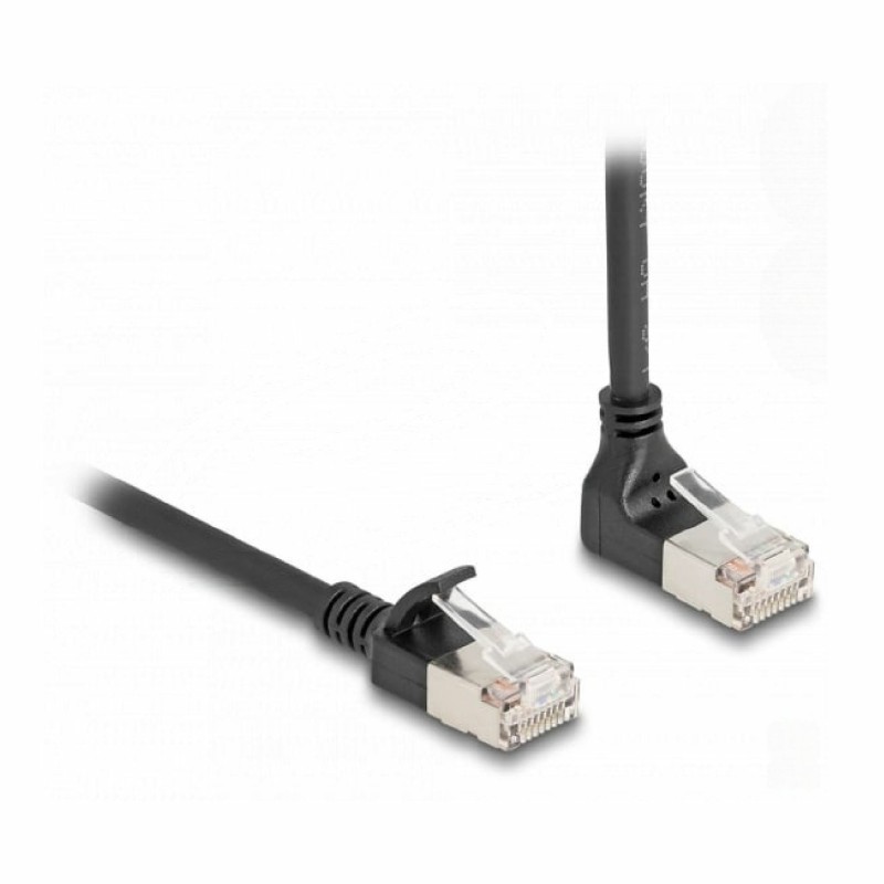 Mrežni kabel Delock patch SFTP CAT.6A, 2m, črn, kotni, 80288 9030589