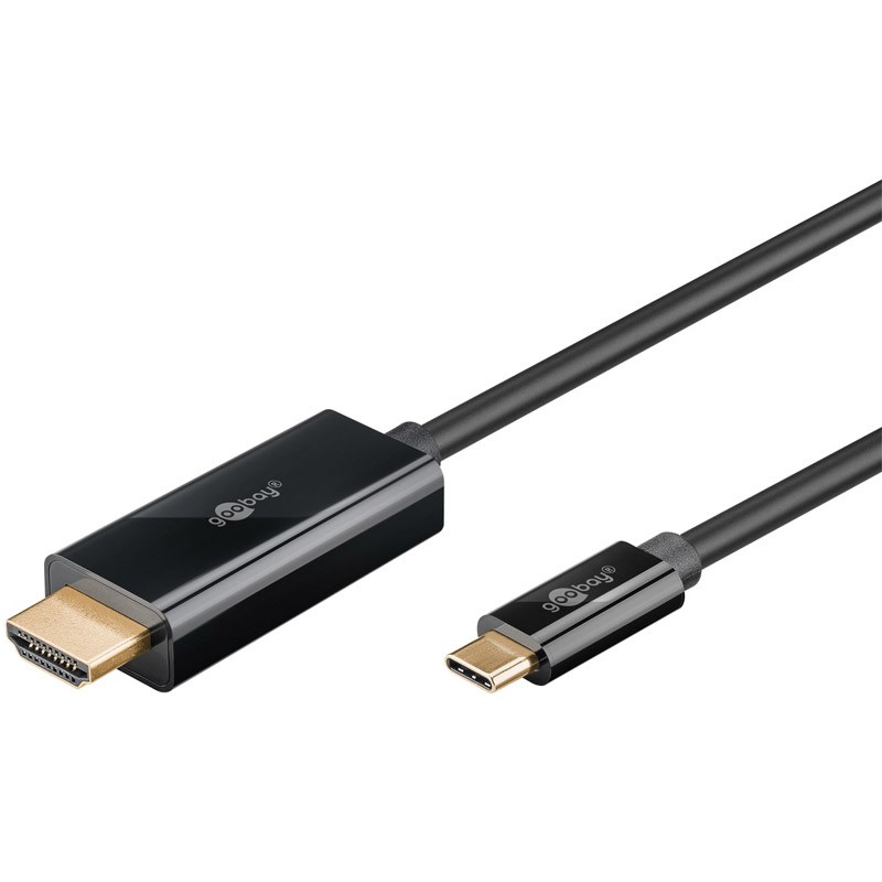 Kabel GOOBAY USB-C (M) na HDMI (M), 1m, črn