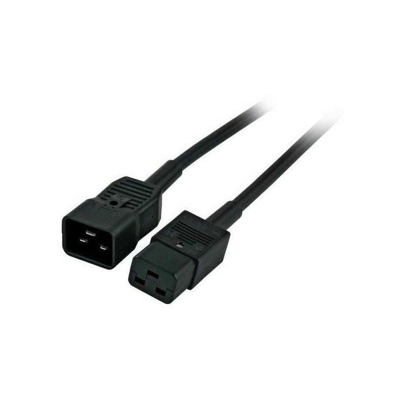 Napajalni kabel podaljšek EFB 220V 2,5m C19-C20, črn