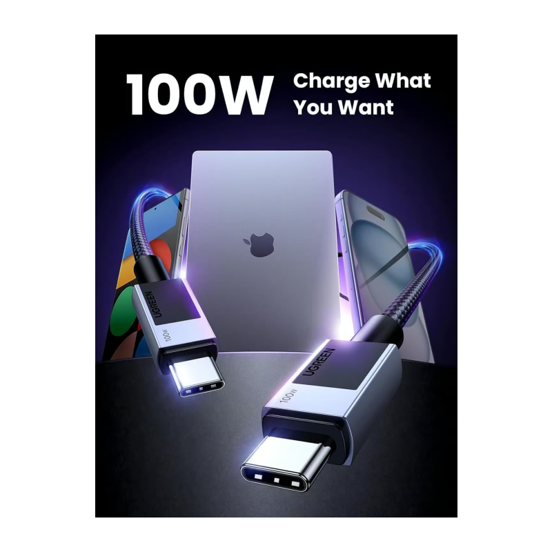 Kabel Ugreen USB-C na USB-C, 100W, 3m