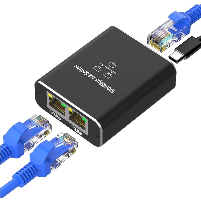 Mrežni razdelilec (splitter) Gigabit Ethernet na 2x RJ45