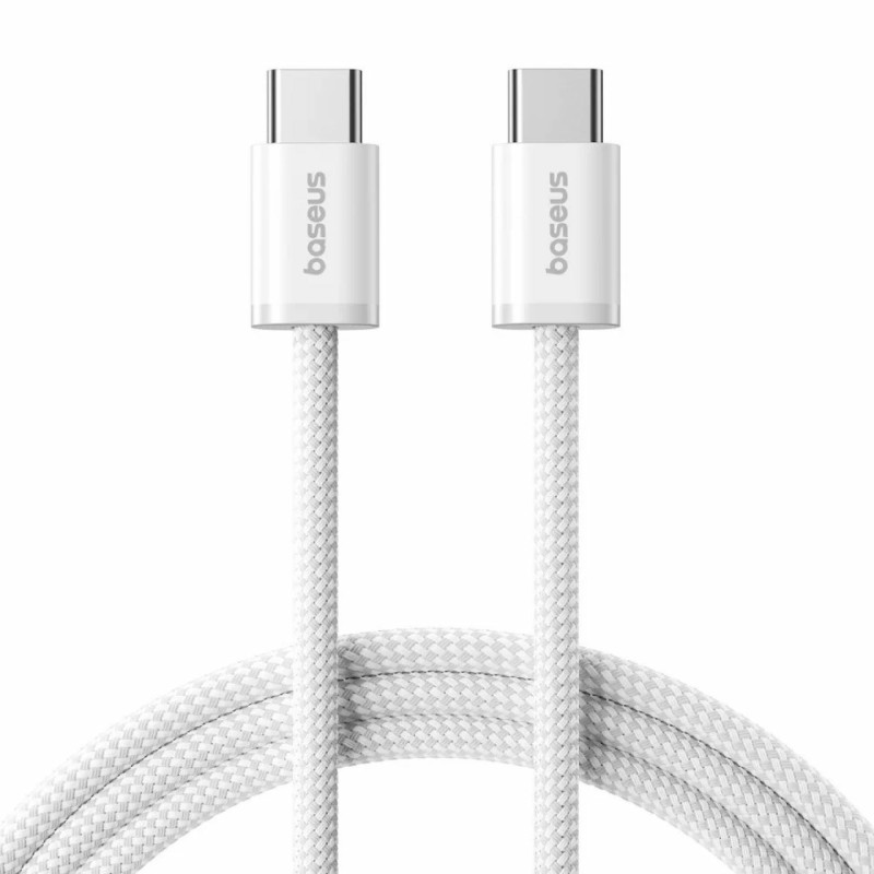 Kabel Baseus 100W 20V 5A USB C-C, 1m, pleten, bel