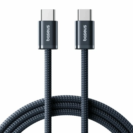 Kabel Baseus 100W 20V 5A USB C-C, 1m, pleten, črn