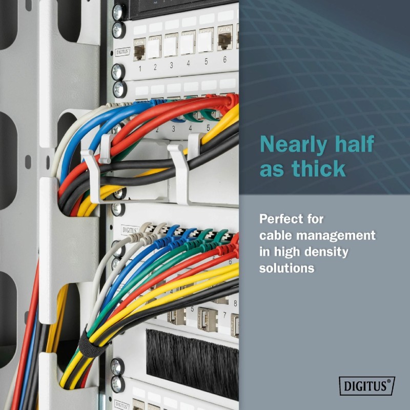 Mrežni kabel Digitus patch slim FTP CAT.6A, 5m, moder