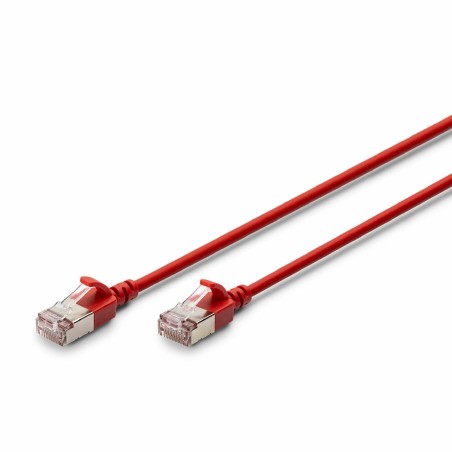 Mrežni kabel Digitus patch slim FTP CAT.6A, 0,5m, rdeč