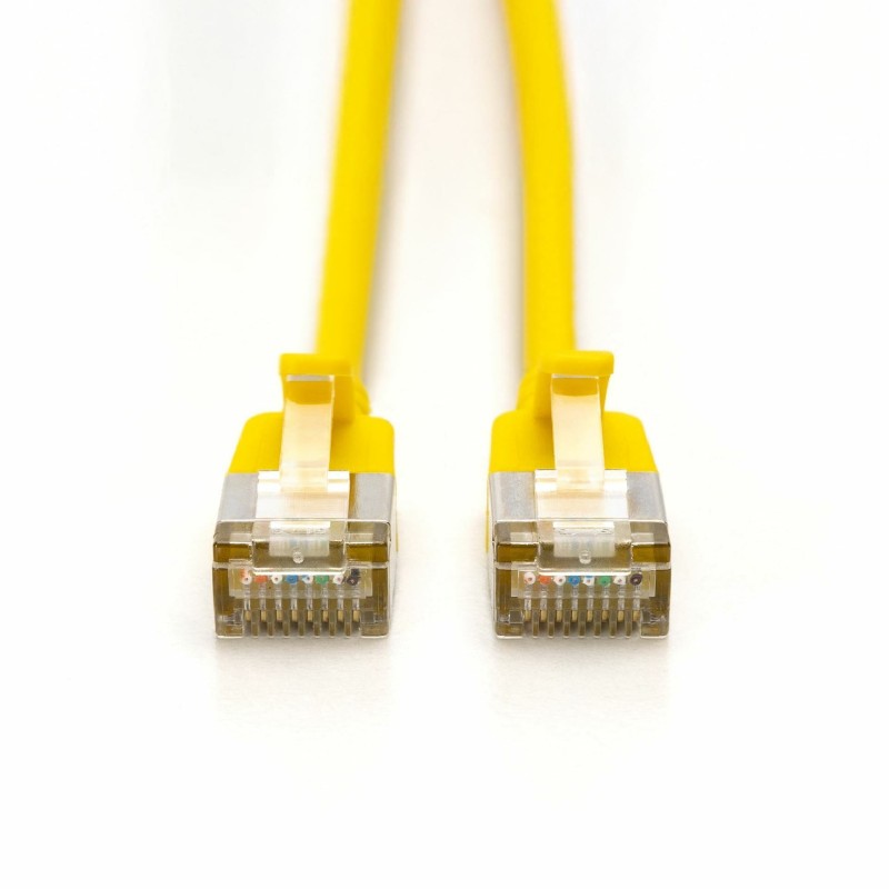 Mrežni kabel Digitus patch slim FTP CAT.6A, 1m, rumen