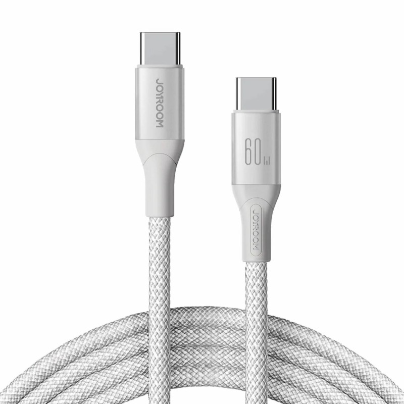 Kabel Joyroom USB C-C 60W pleten bež, 1m