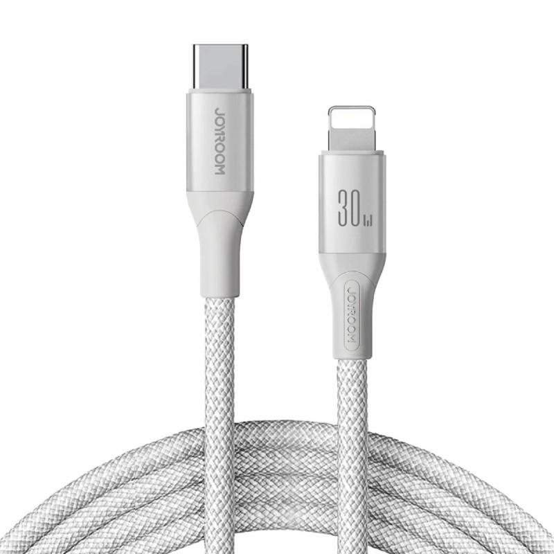 Kabel Joyroom USB-C v Lightning 30w pleten bel, 1m