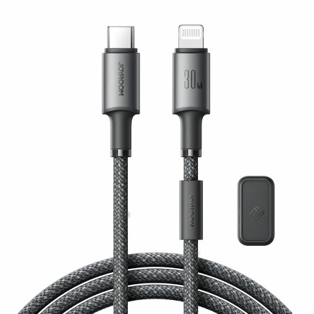 Kabel Joyroom USB-C v Lightning 30W črn pleten 1,2m