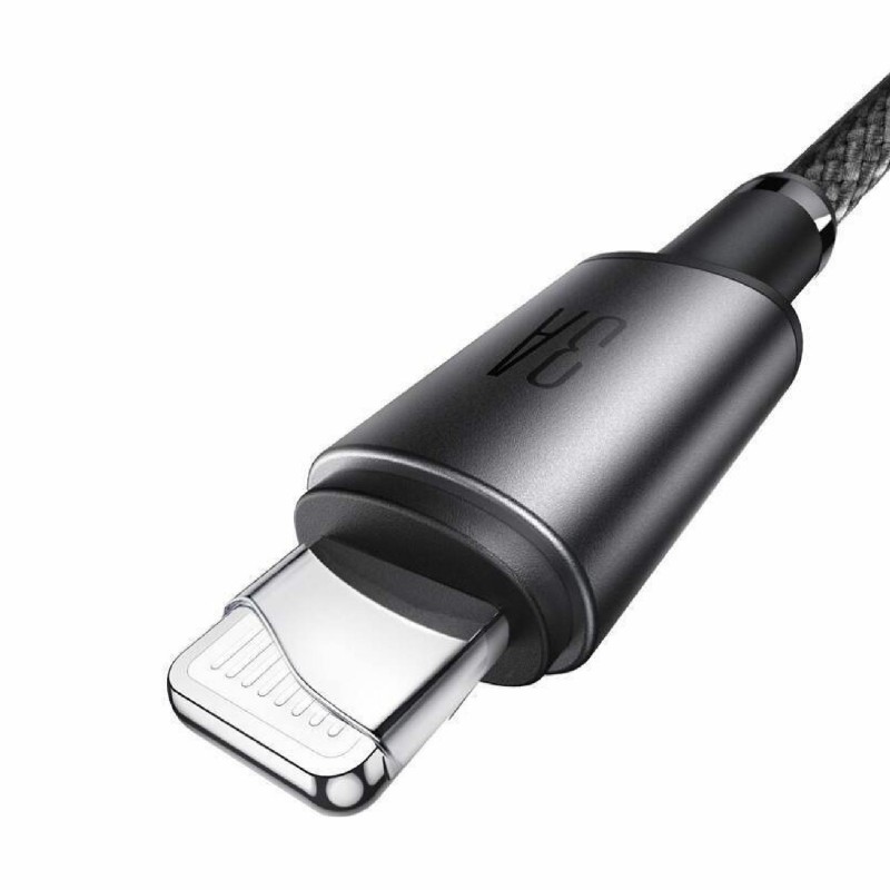 Kabel Joyroom USB-C v Lightning 30W črn pleten 1,2m