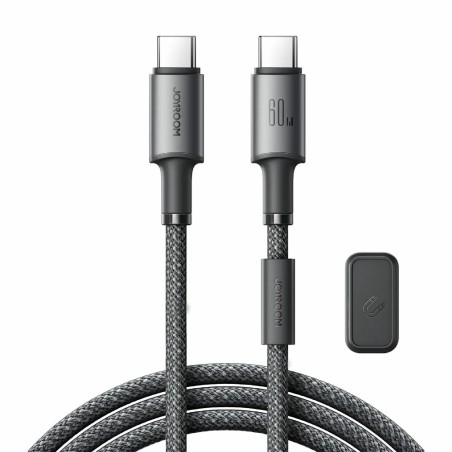 Kabel Joyroom USB C-C črn pleten z magnetom, 1.2m