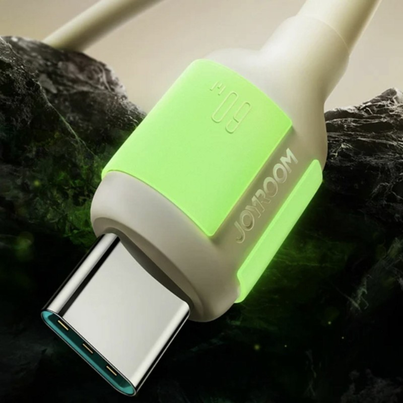 Kabel Joyroom USB C-C 60W silikonski bež, 1.2m