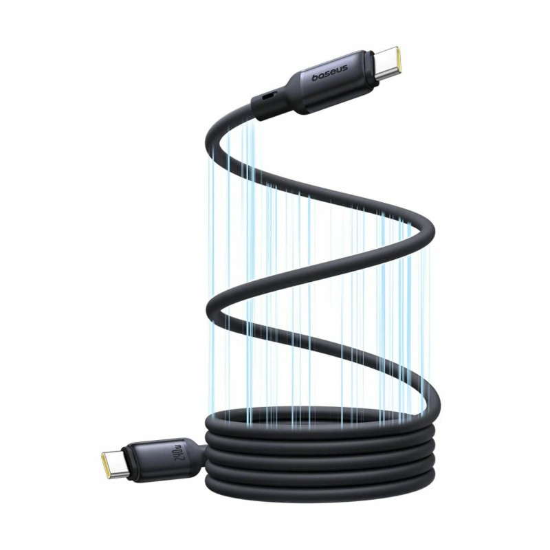 Kabel Baseus USB C-C 240W PicoGo silikonski črn, 1m