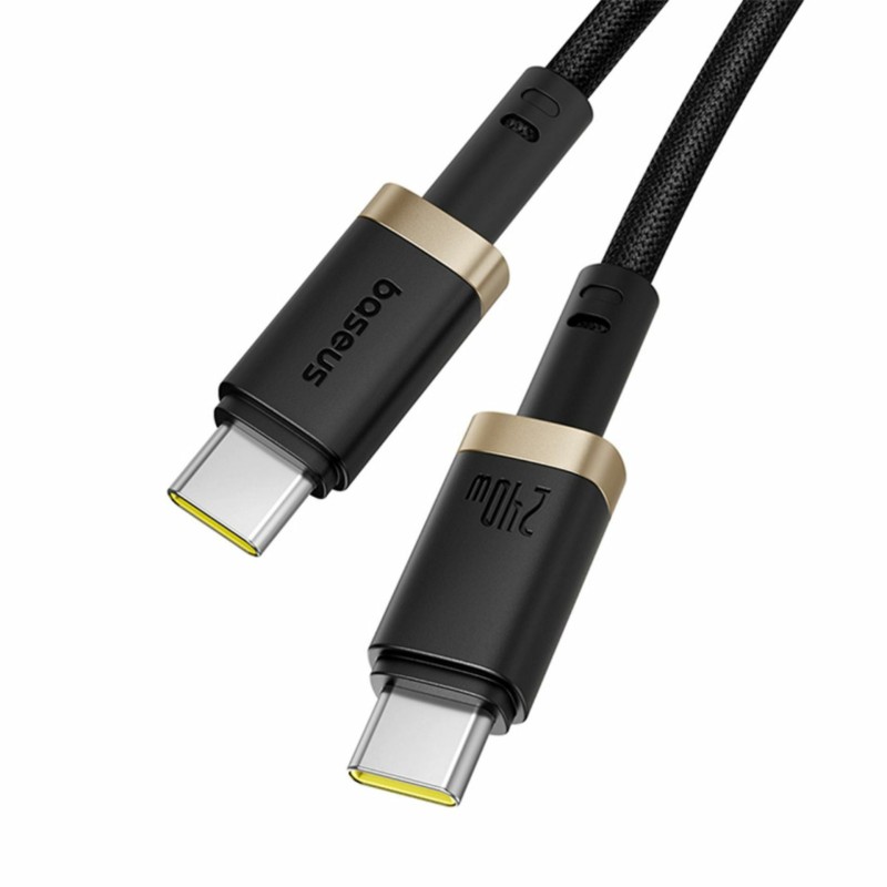 Kabel Baseus USB C-C 40W Dura Fast pleten črn, 1m