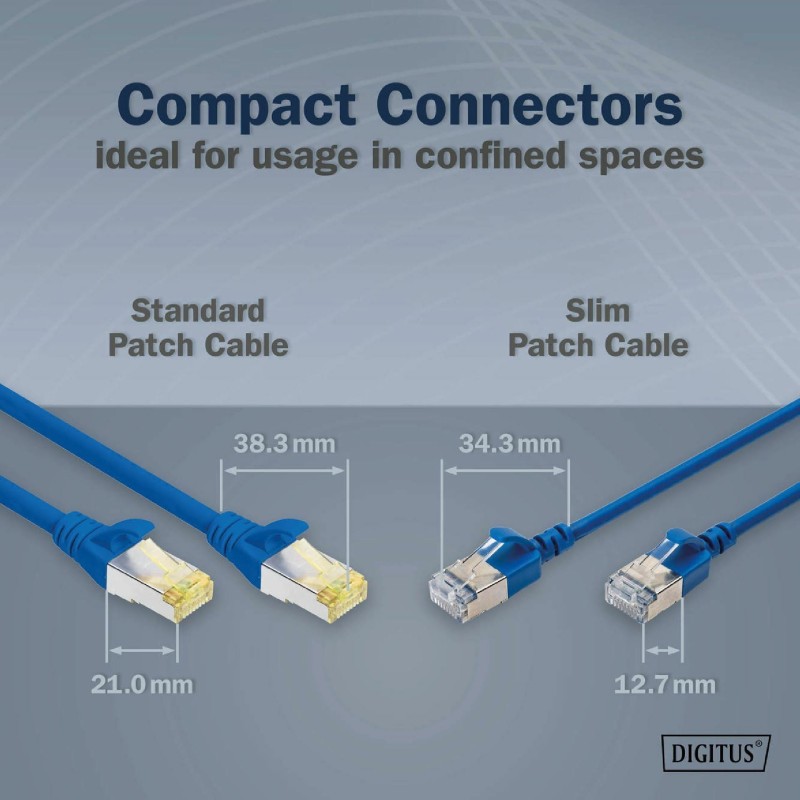 Mrežni kabel Digitus FTP CAT.6A, 2m, moder