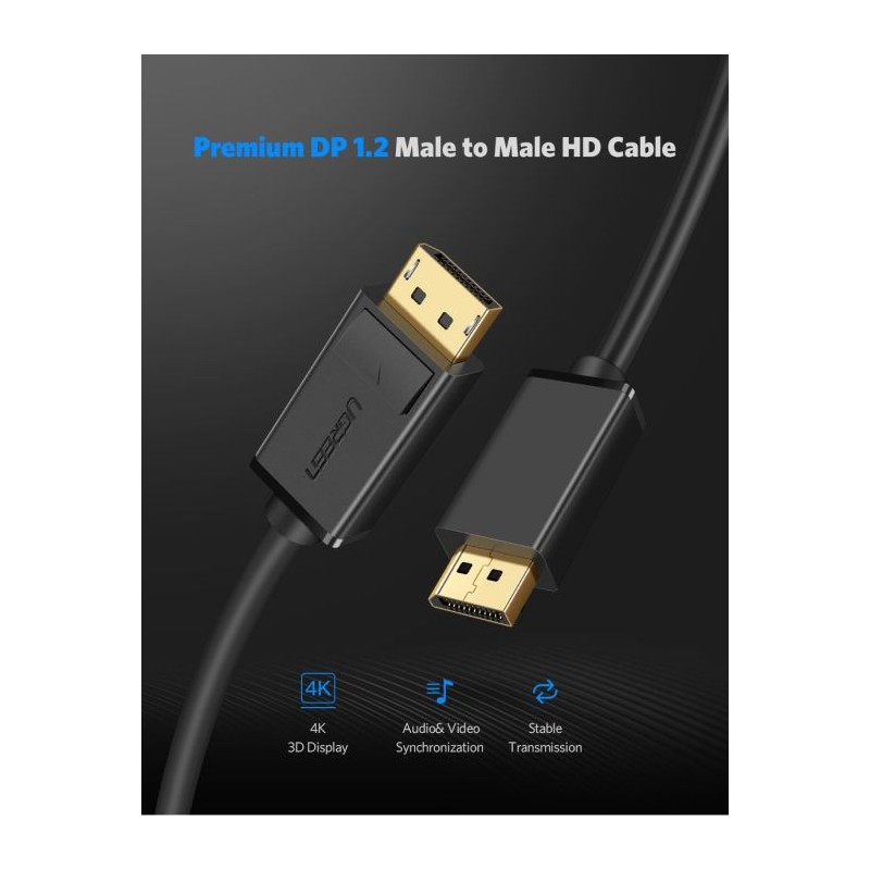 Kabel Ugreen DisplayPort 1.2, 2m