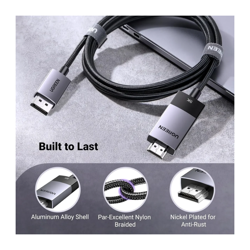 Kabel Ugreen DisplayPort v HDMI, 1m