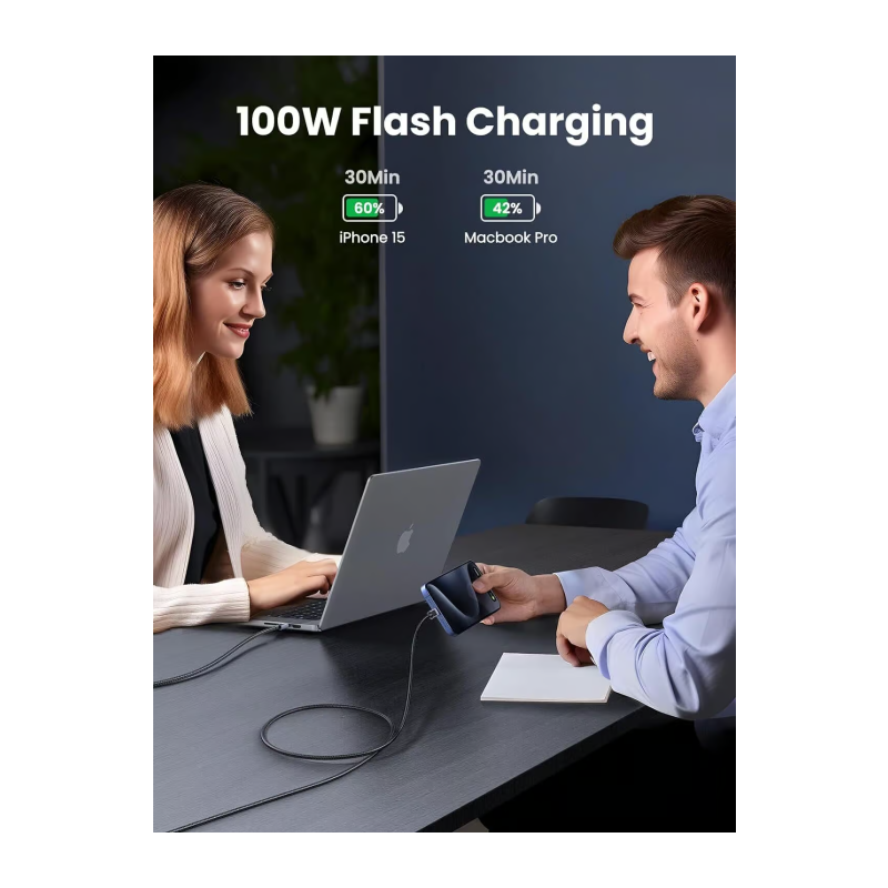 Kabel Ugreen USB-C/C, 100W, 0,5m