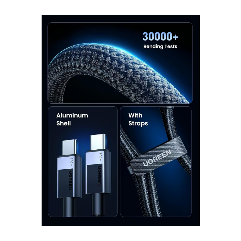 Kabel Ugreen USB-C/C, 240W, 2m