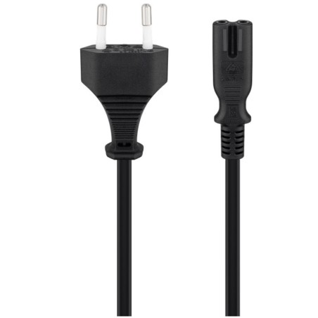 Kabel GOOBAY Euro C7 (2-pinski), 1,5m, črn