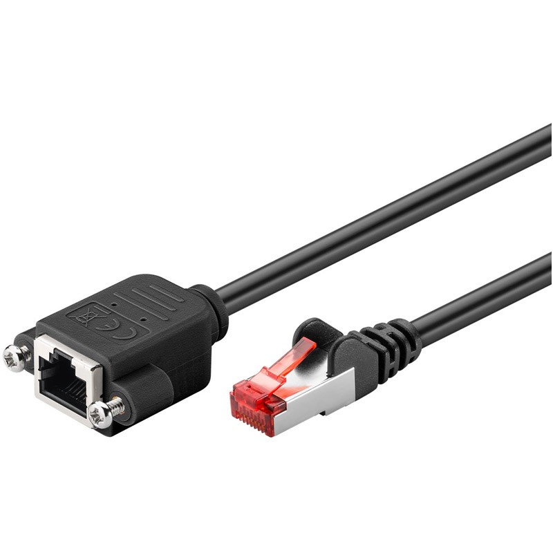 Mrežni podaljševalni kabel GOOBAY S/FTP (PiMF) CAT 6, 3m, črn