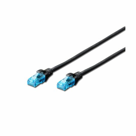 Kabel UTP CAT.5e patch 0,5m črn Digitus