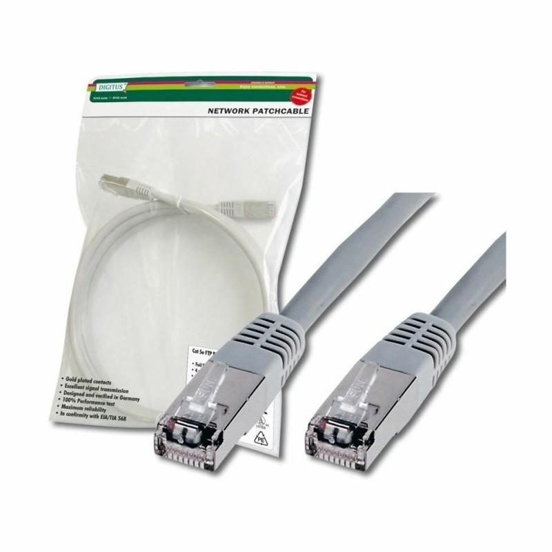 Kabel SFTP CAT.5e patch 10m siv Digitus