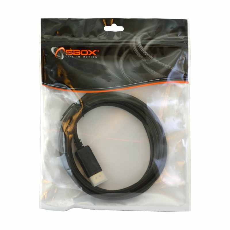 DisplayPort-DisplayPort mini kabel 2m SBOX črn