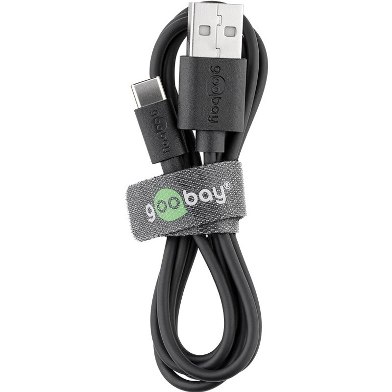 Kabel USB-A 2.0 na USB-C, polnjenje in sinhronizacija, 0.5m, Goobay
