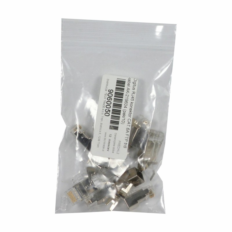 Konektor Digitus RJ45 CAT.6A FTP trdi kabel (pak/10), 9060050