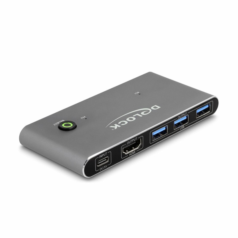 Delock KVM stikalo 2x1 HDMI/USB TipC