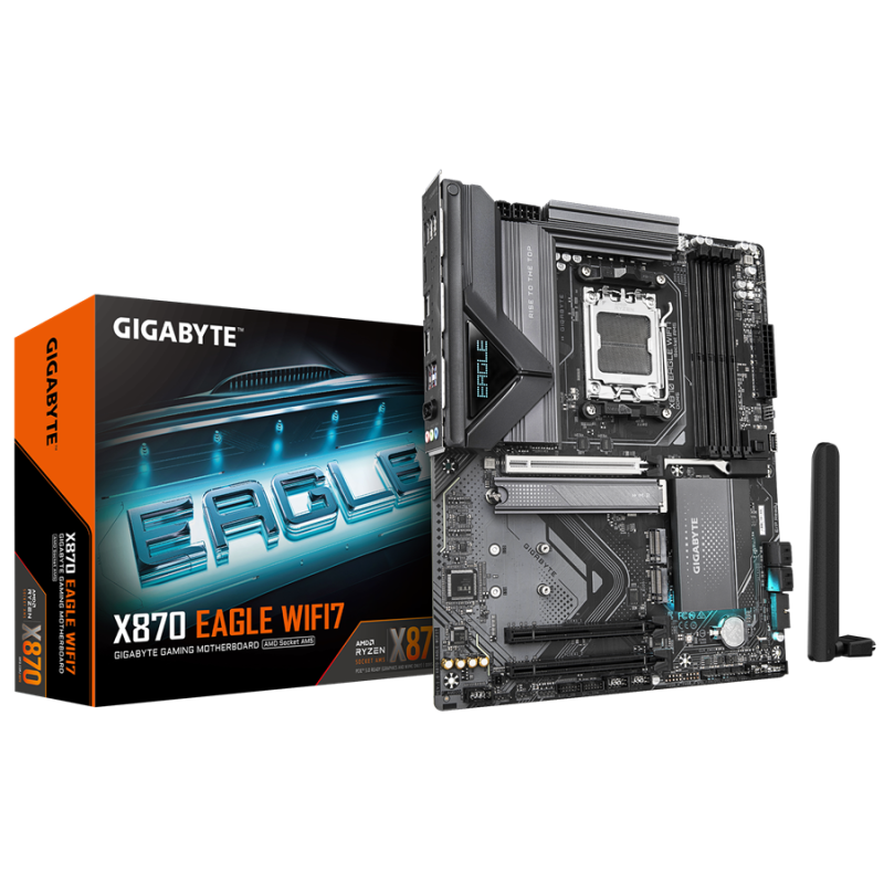 Matična plošča GIGABYTE X870 EAGLE, WIFI7, AM5, ATX