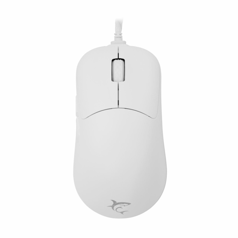 Miška WHITE SHARK GRAPHENE bela, GM-5014