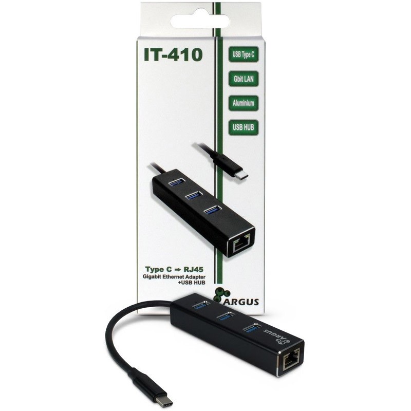 Mrežna kartica INTER-TECH ARGUS IT-410, gigabit, USB tip-C