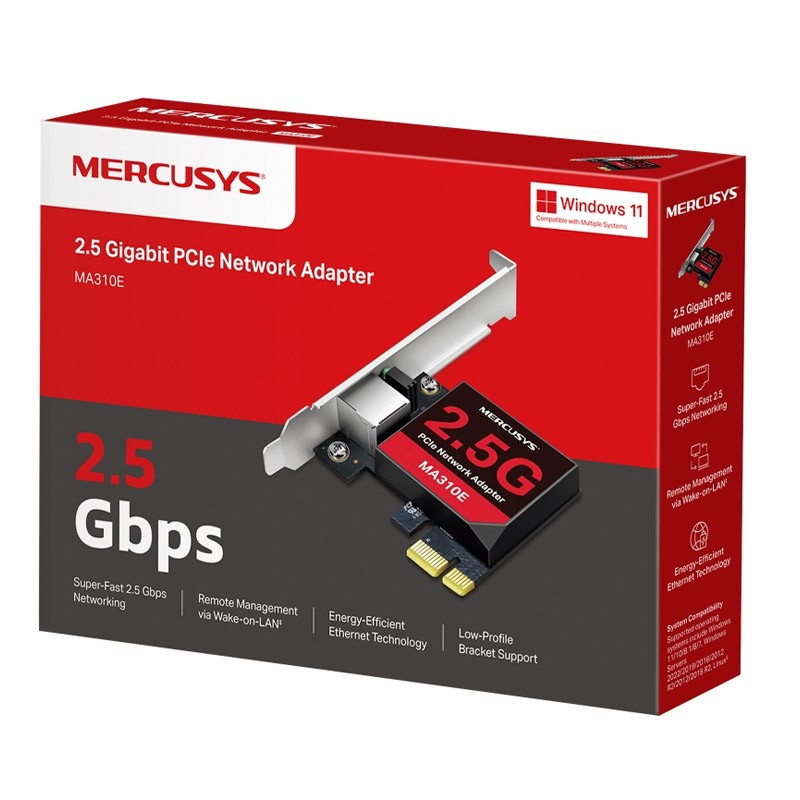 Mrežna kartica MERCUSYS MA310E, 2.5 Gigabit, PCIe