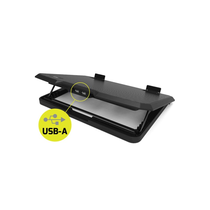Stojalo za prenosnik PORT do 15.6", z ventilatorjem